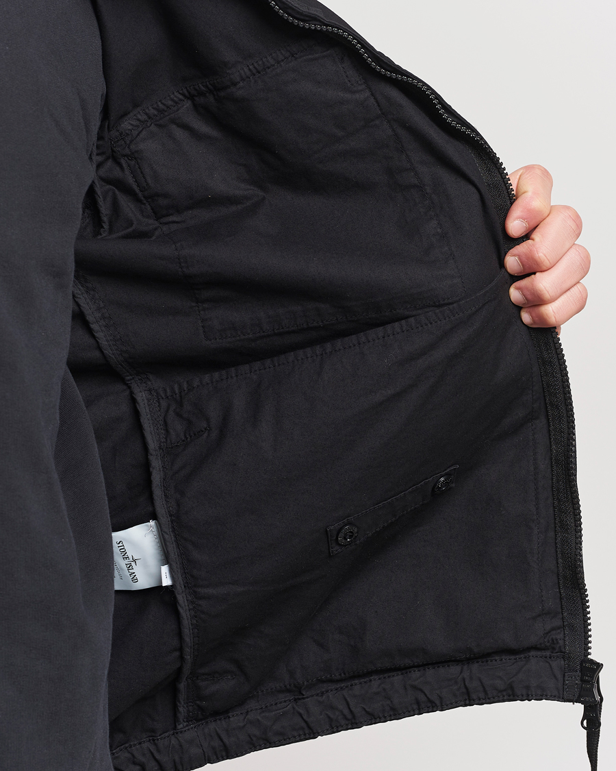 Uomini | Giacche | Stone Island | Supima Cotton Hooded Jacket Black