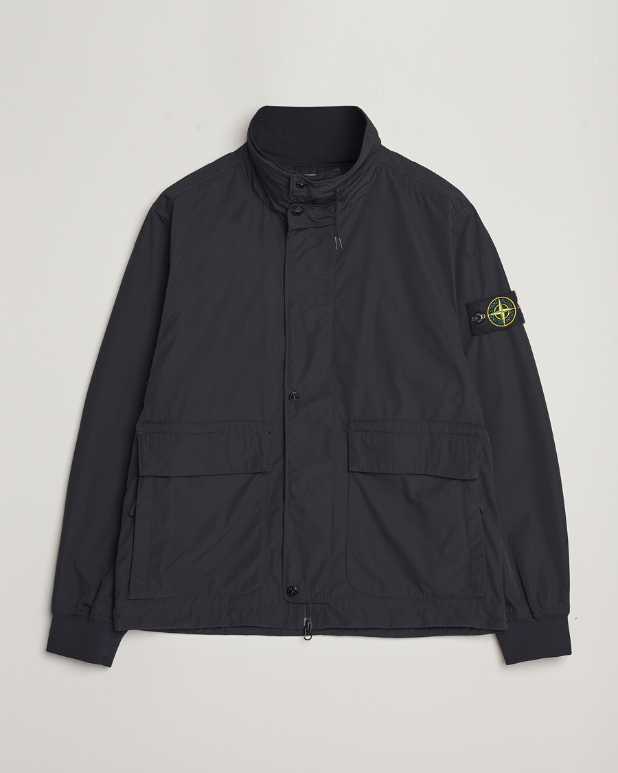 Uomini | Giacche | Stone Island | Micro Twill Hooded Jacket Black