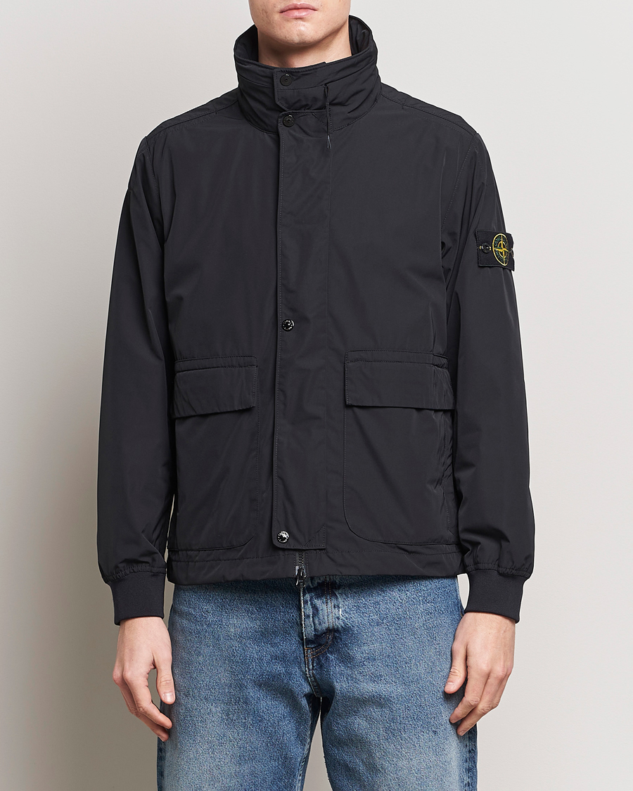Uomini | Giacche | Stone Island | Micro Twill Hooded Jacket Black