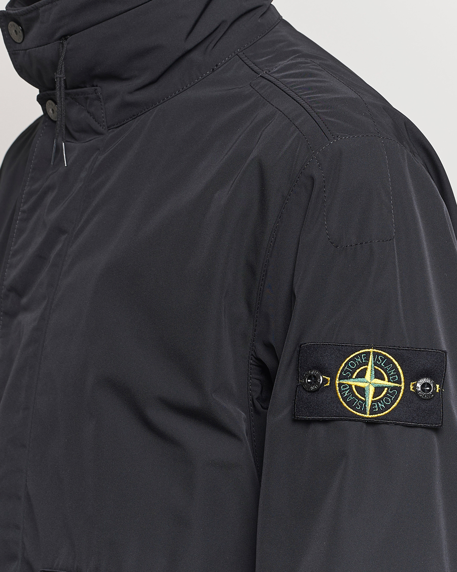 Uomini | Giacche | Stone Island | Micro Twill Hooded Jacket Black