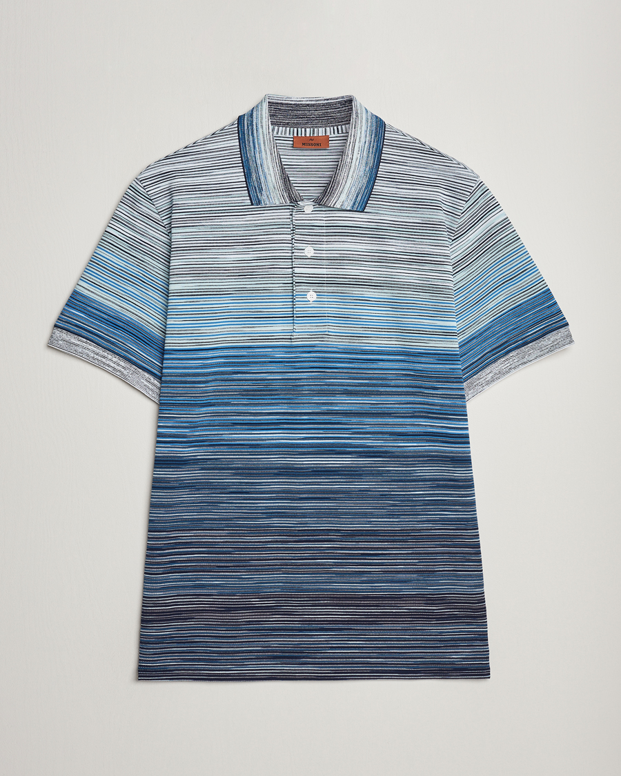 Uomini | Polo | Missoni | Space Dyed Polo Blue