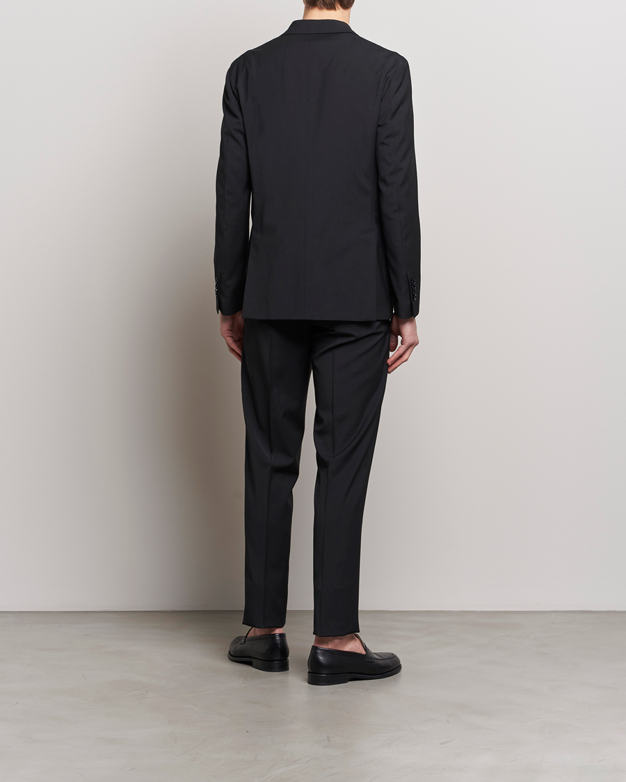 Uomini | Abiti | Lardini | Travellers Soft Wool Suit Black