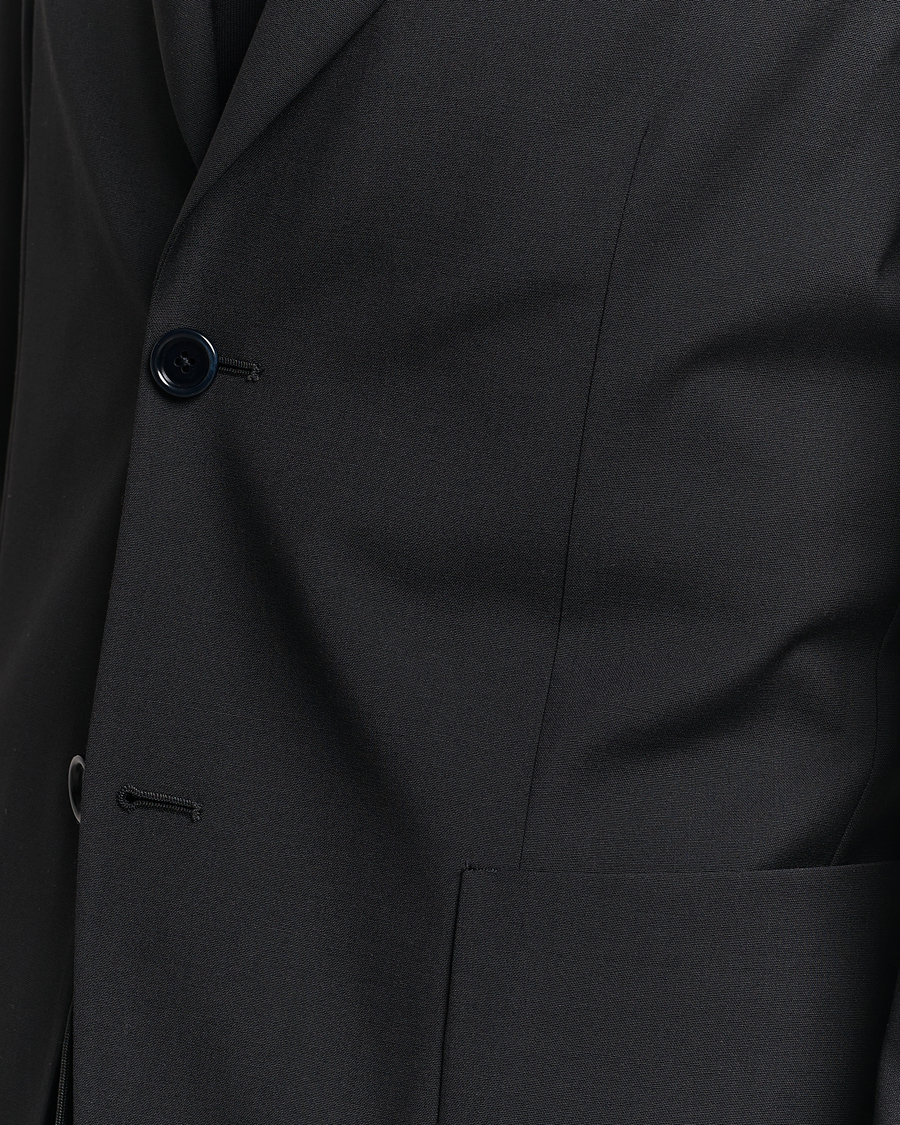 Uomini | Abiti | Lardini | Travellers Soft Wool Suit Black
