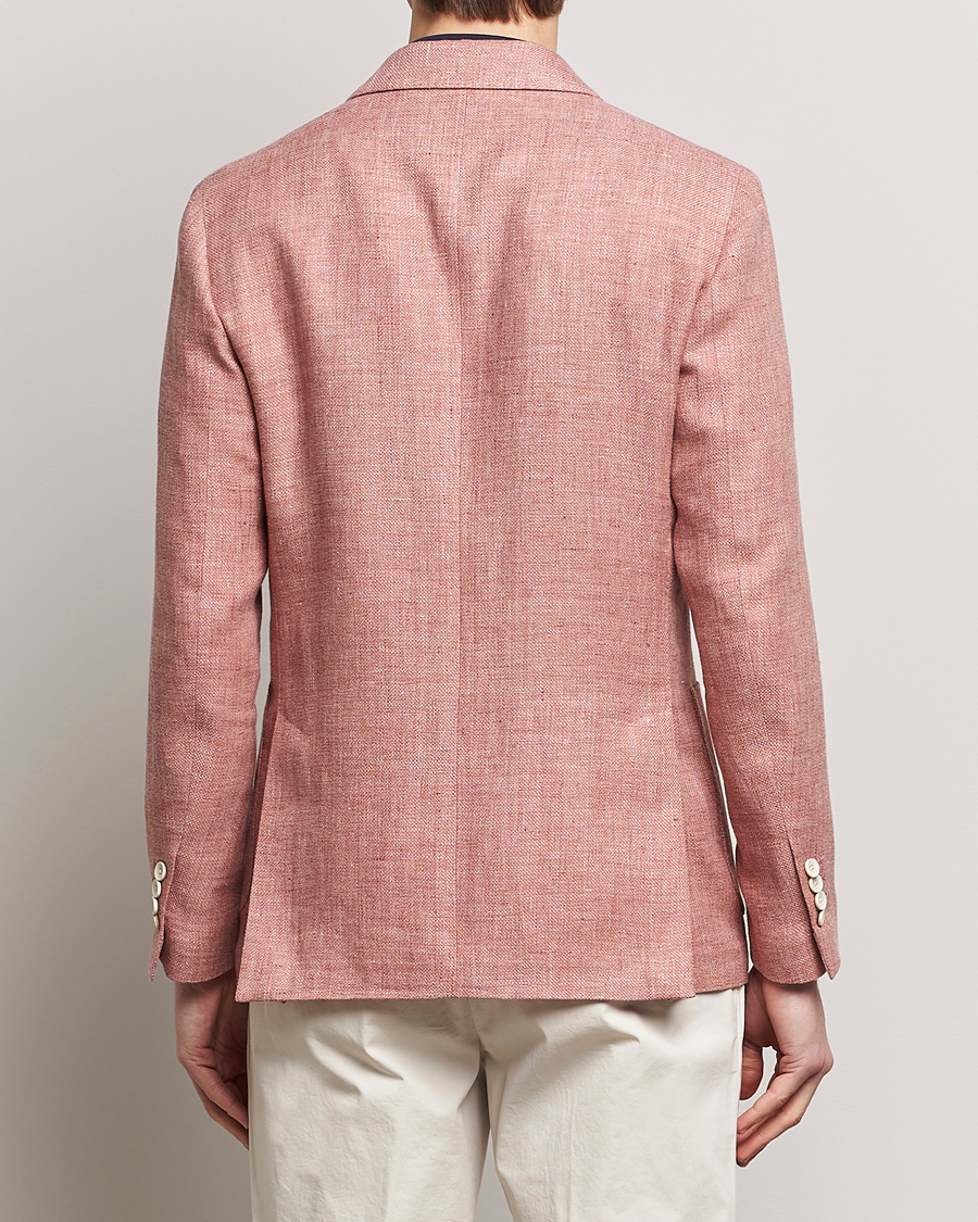 Uomini | Blazers | Lardini | Wool/Linen Patch Pocket Blazer Soft Red