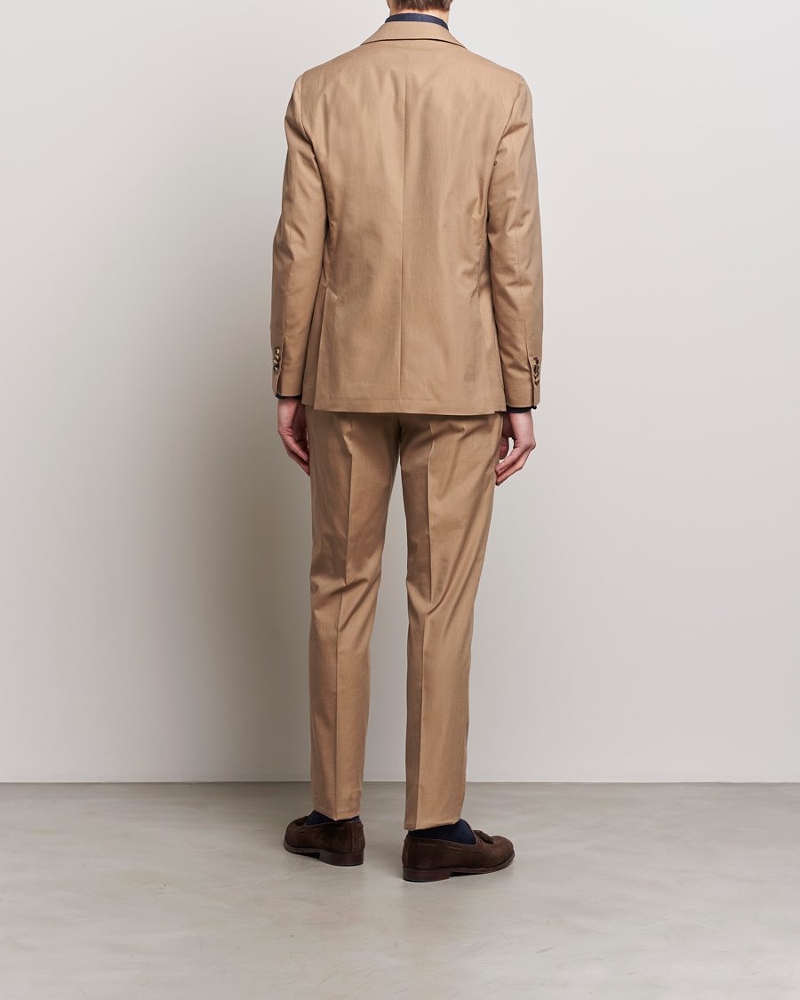 Uomini | Abiti | Lardini | Solaro Cotton Suit Light Brown