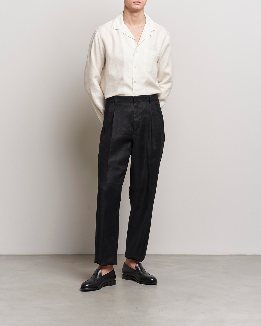 Uomini | Camicie | Lardini | Klop Linen Shirt Off White