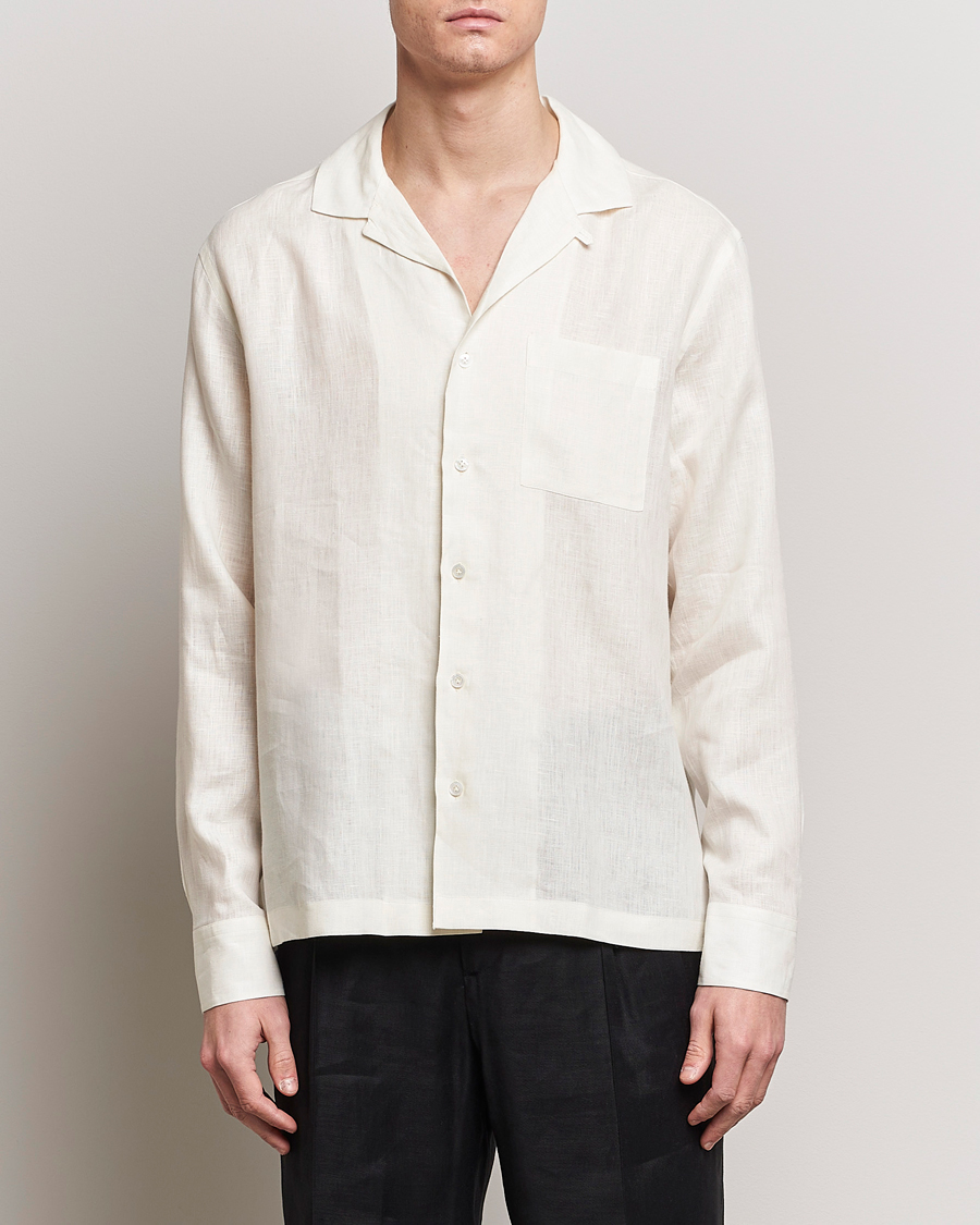 Uomini | Camicie | Lardini | Klop Linen Shirt Off White