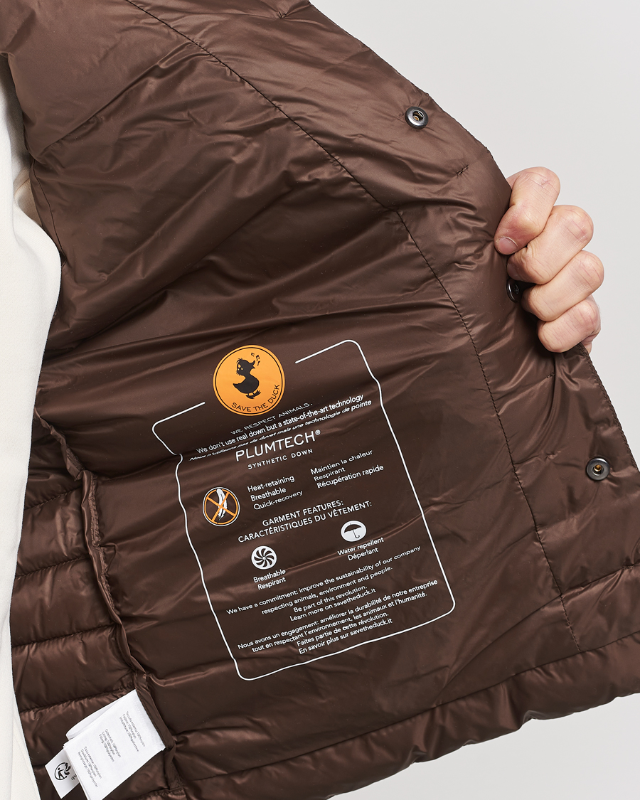 Uomini | Giacche | Save The Duck | Aiko Lightweigt Padded Vest Soil Brown
