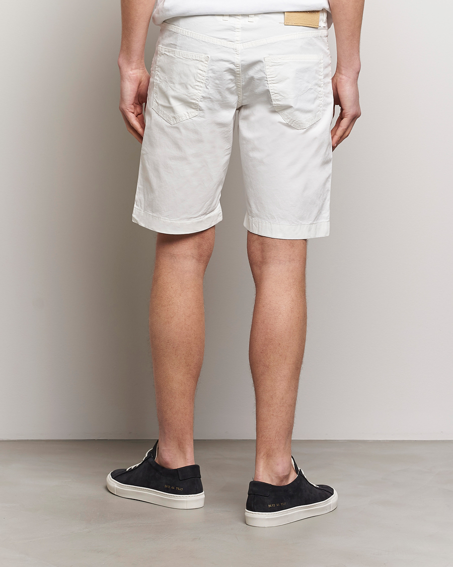 Uomini | Pantaloncini | Jacob Cohën | Nicolas Cotton Gabardine Shorts White