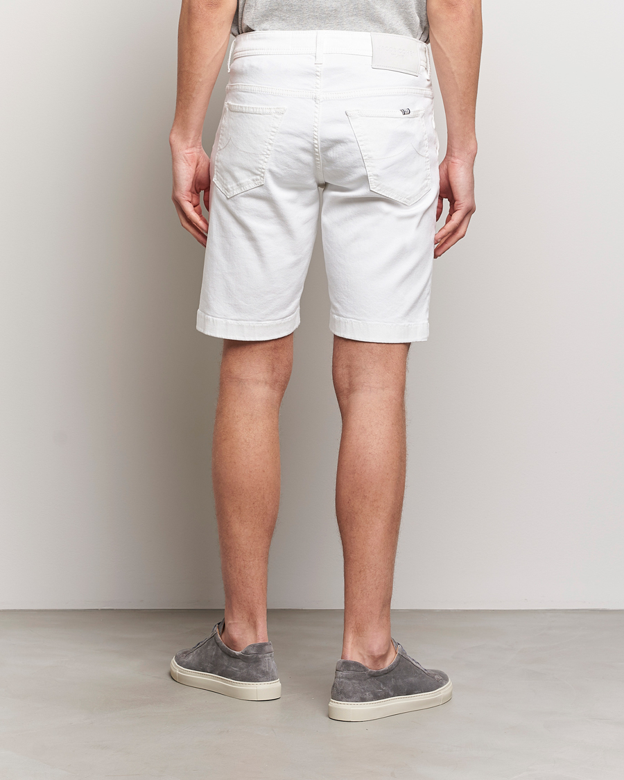 Uomini | Pantaloncini | Jacob Cohën | Lou Stretch Denim Shorts White