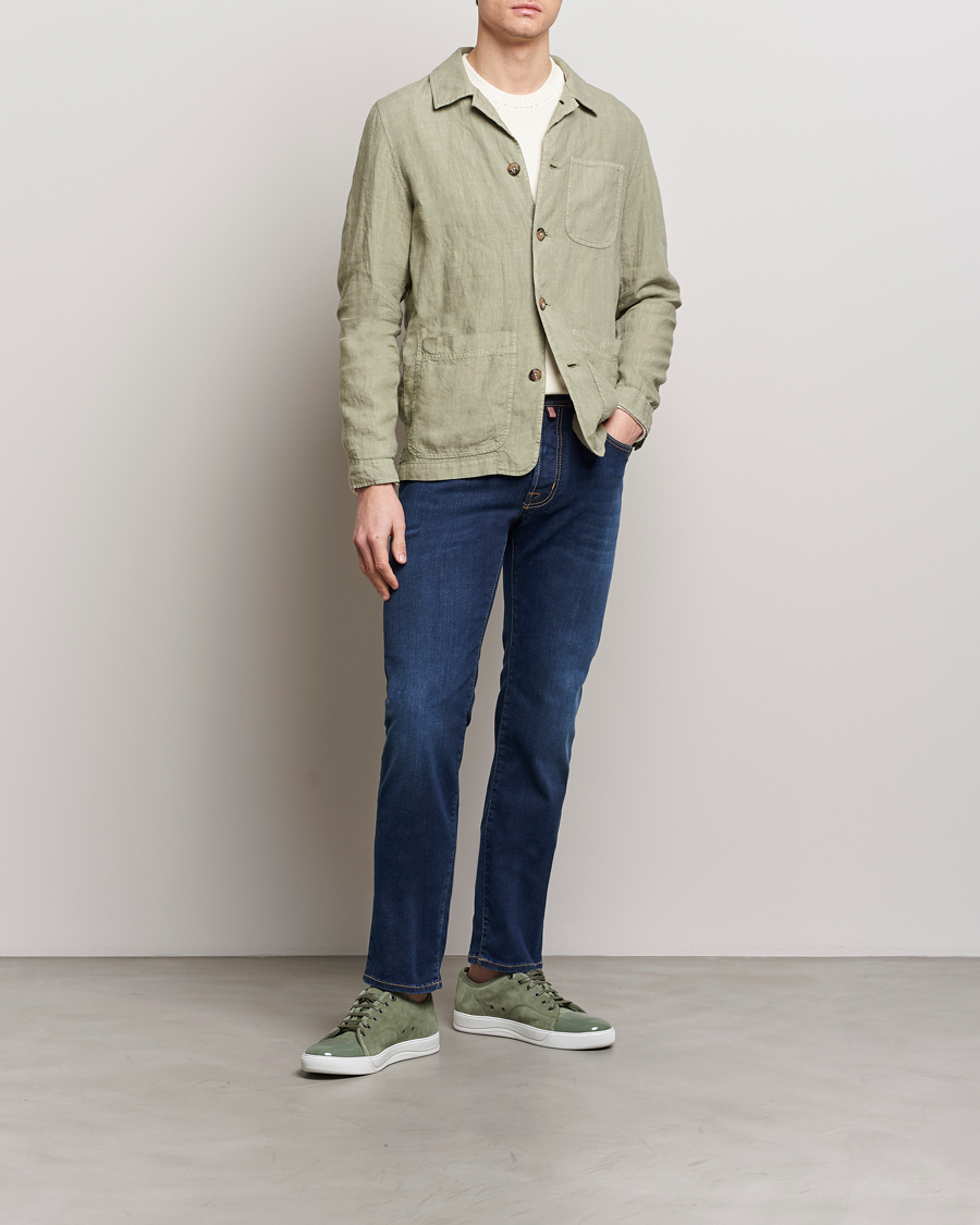 Uomini | Jeans | Jacob Cohën | Bard Slim Fit Stretch Jeans Dark Blue