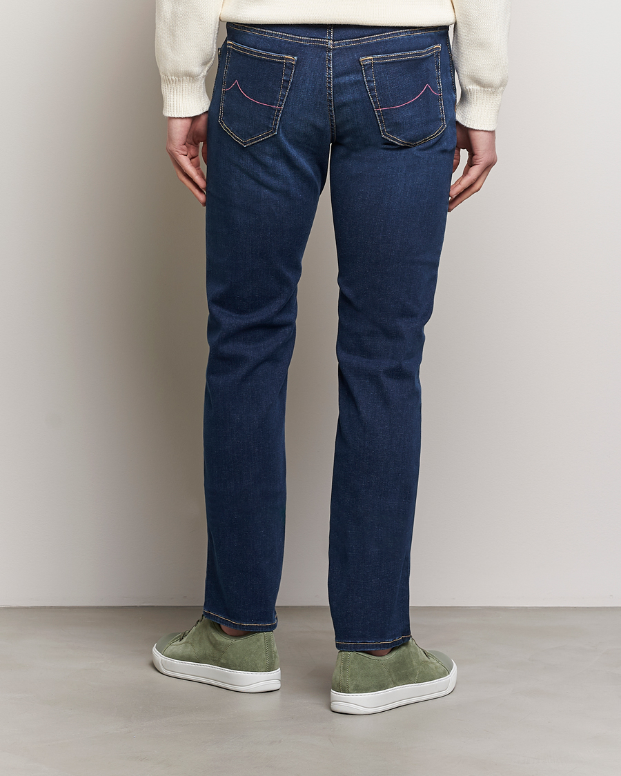 Uomini | Jeans | Jacob Cohën | Bard Slim Fit Stretch Jeans Dark Blue