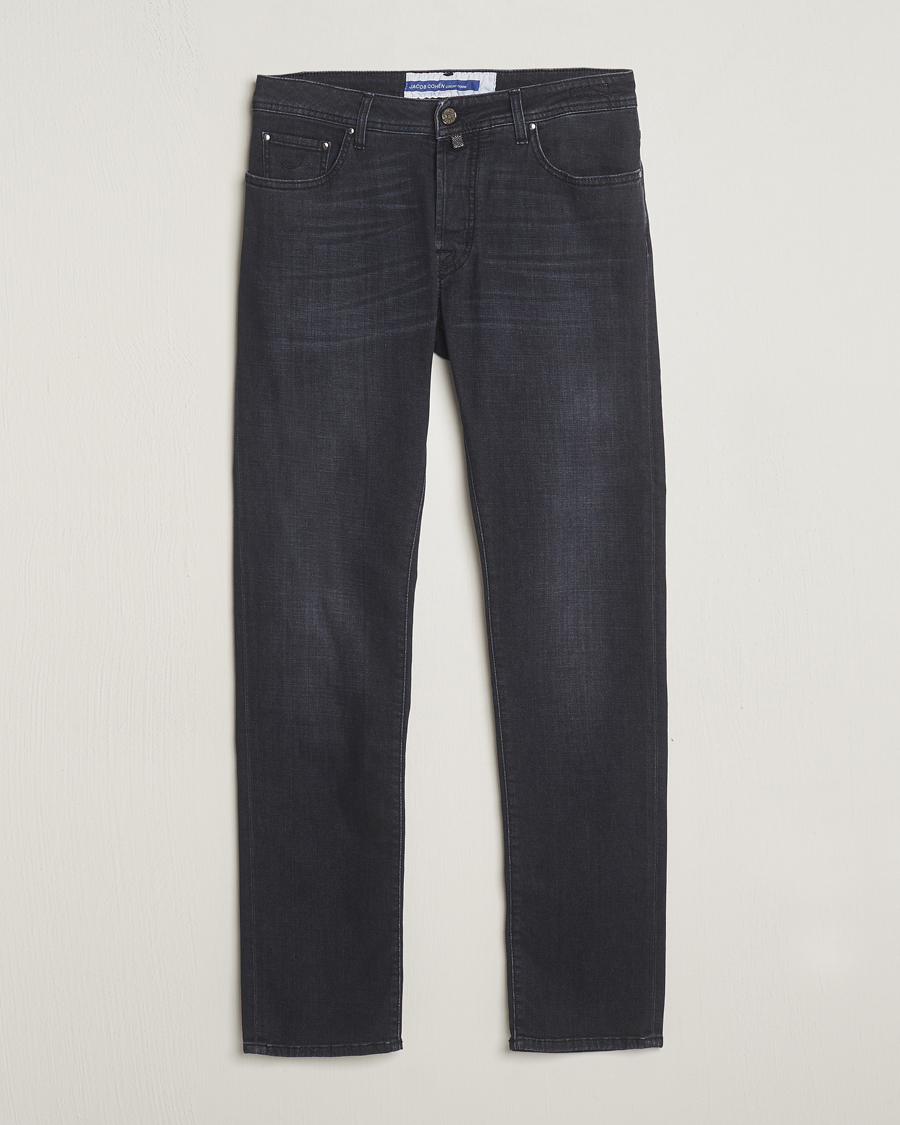 Uomini | Jeans | Jacob Cohën | Bard Slim Fit Stretch Jeans Grey Black