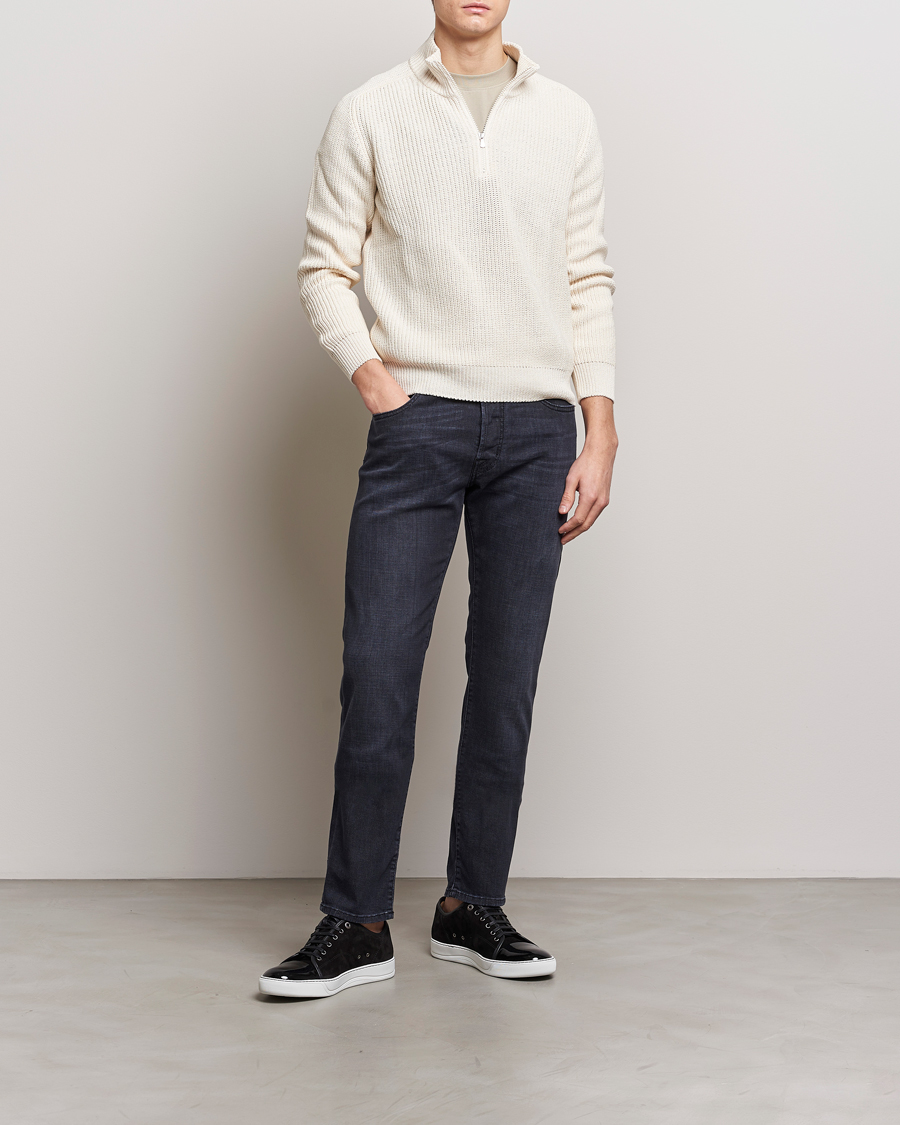 Uomini | Jeans | Jacob Cohën | Bard Slim Fit Stretch Jeans Grey Black
