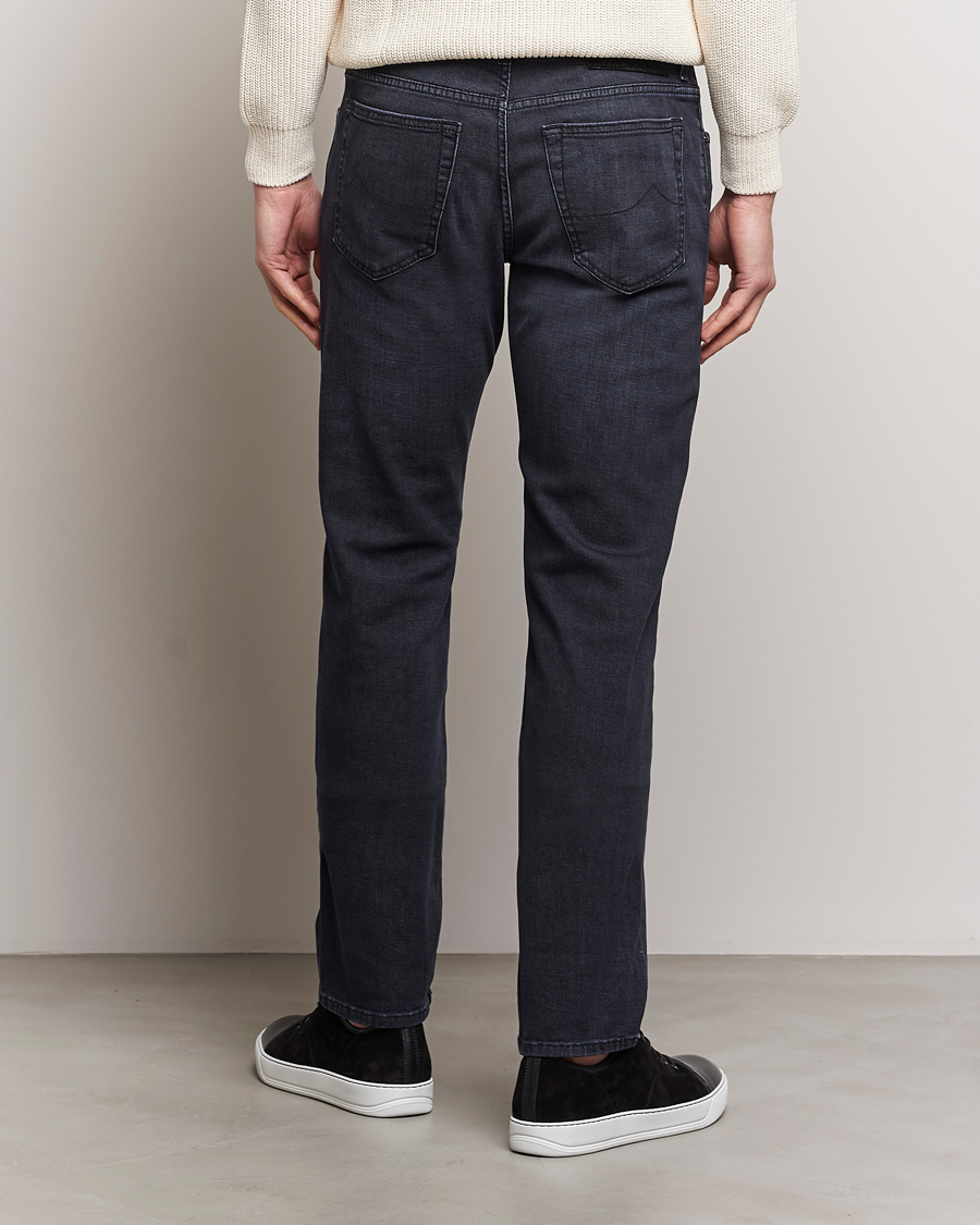 Uomini | Jeans | Jacob Cohën | Bard Slim Fit Stretch Jeans Grey Black