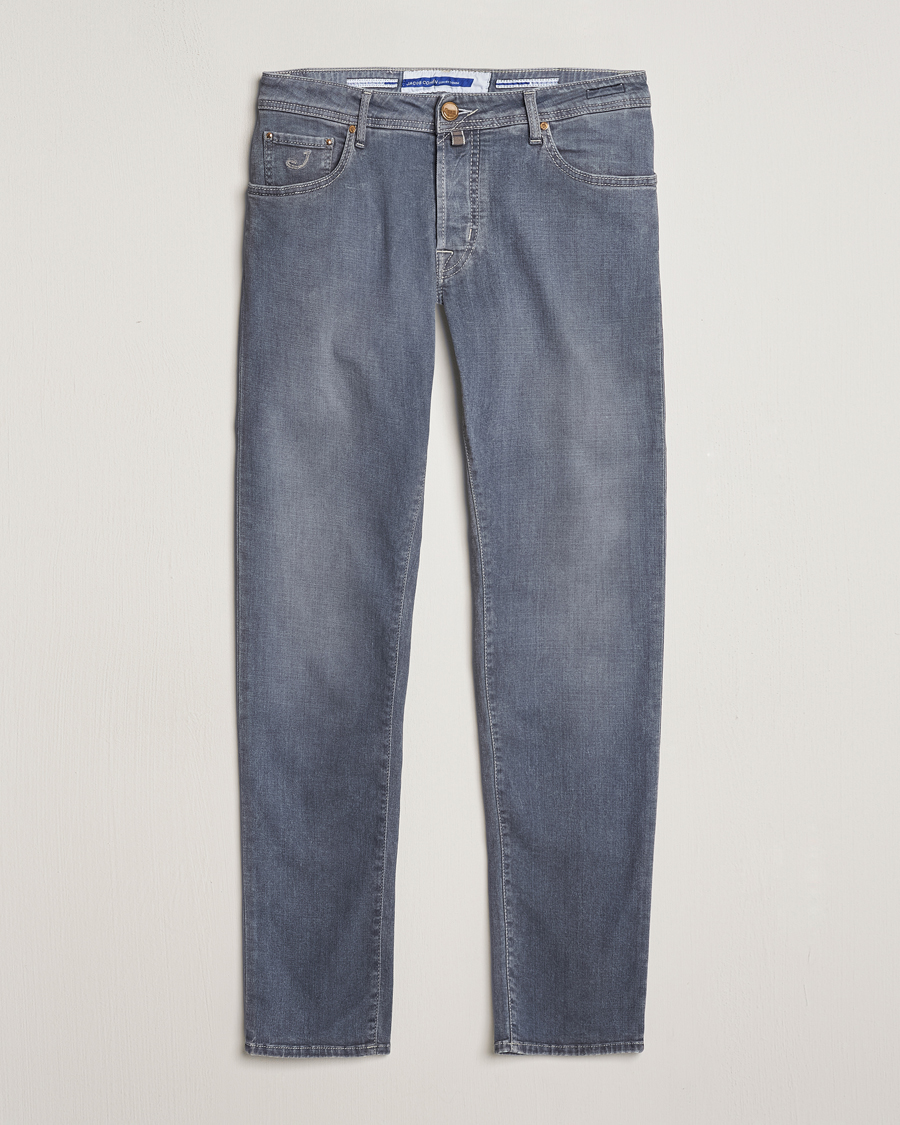 Uomini | Jeans | Jacob Cohën | Nick Naples Super Slim Stretch Jeans Light Grey
