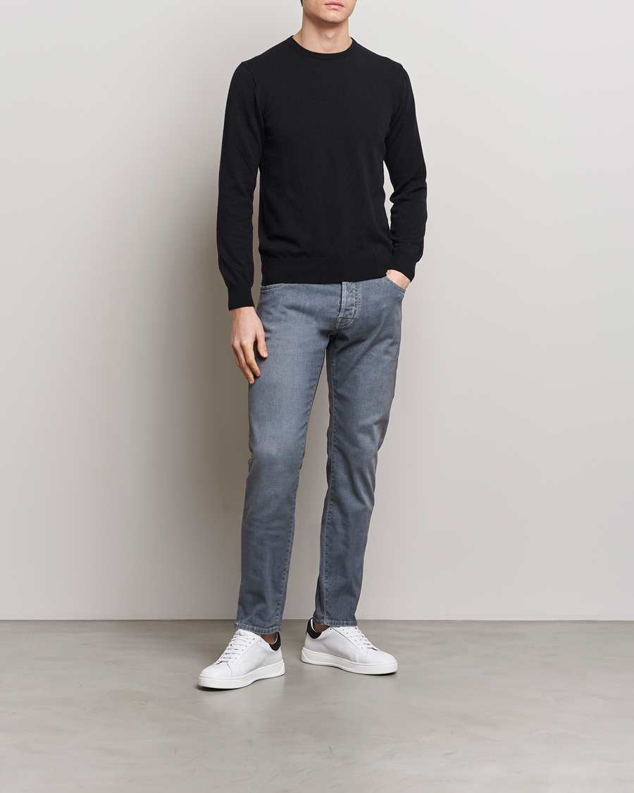 Uomini | Jeans | Jacob Cohën | Nick Naples Super Slim Stretch Jeans Light Grey