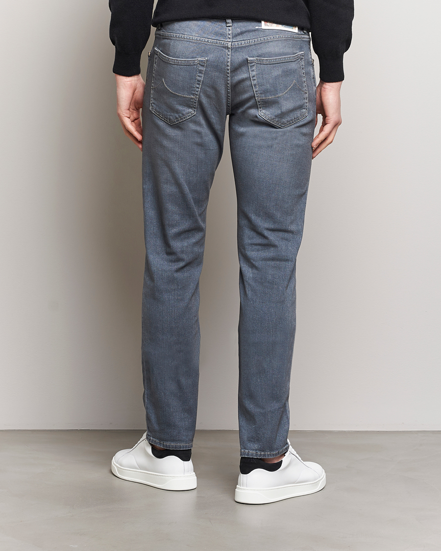 Uomini | Jeans | Jacob Cohën | Nick Naples Super Slim Stretch Jeans Light Grey