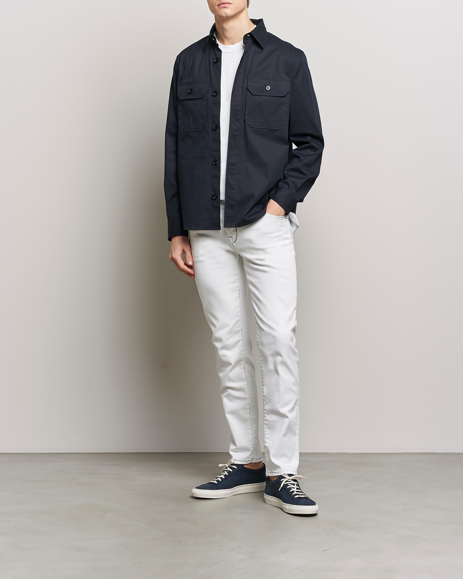 Uomini | Jeans | Jacob Cohën | Scott Portofino Slim Fit Stretch Jeans White