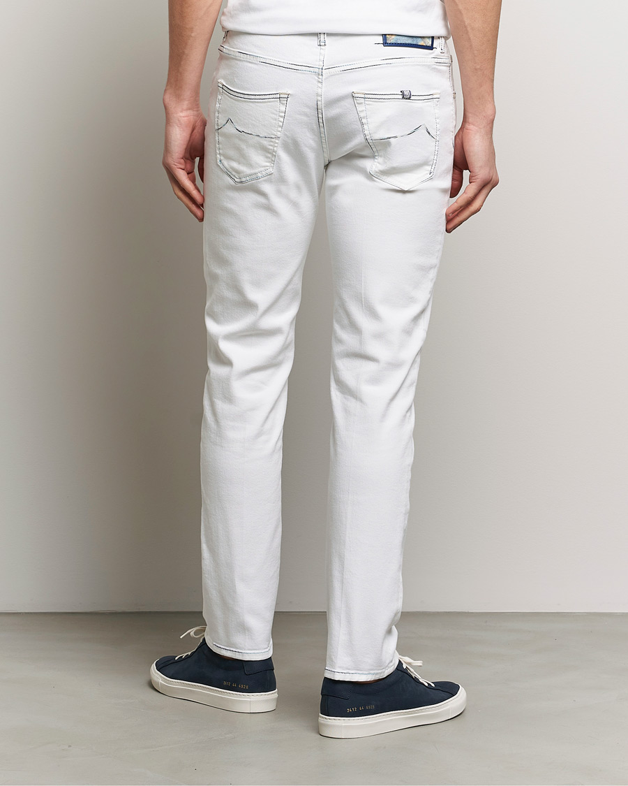 Uomini | Jeans | Jacob Cohën | Scott Portofino Slim Fit Stretch Jeans White