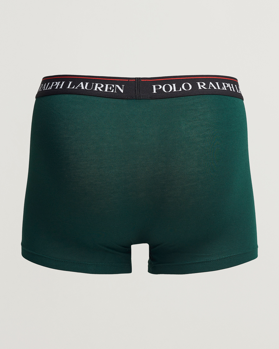 Uomini | Biancheria intima | Polo Ralph Lauren | 3-Pack Cotton Stretch Trunk Red/Black PP/Hunter Green