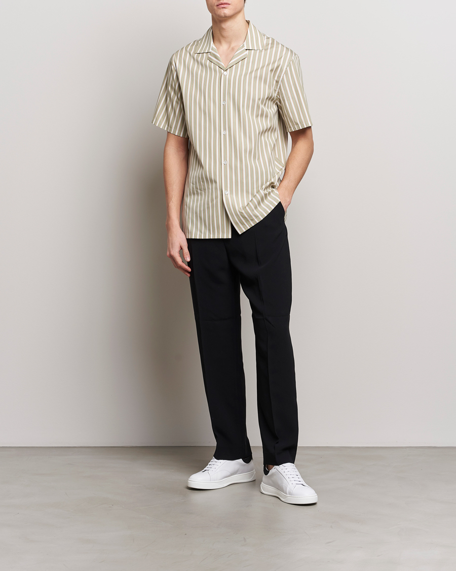 Uomini | Camicie | Lanvin | Short Sleeve Camp Shirt Green