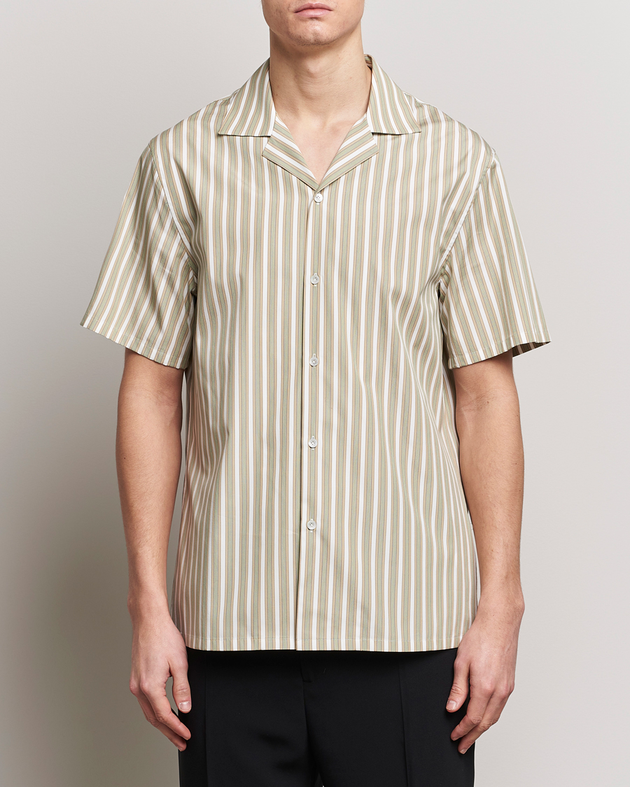 Uomini | Camicie | Lanvin | Short Sleeve Camp Shirt Green
