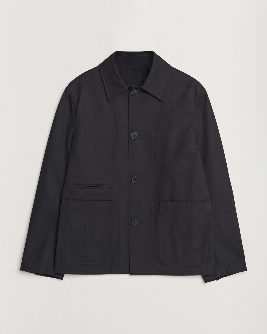 Uomini | Giacche | Lanvin | Cotton Work Jacket Black