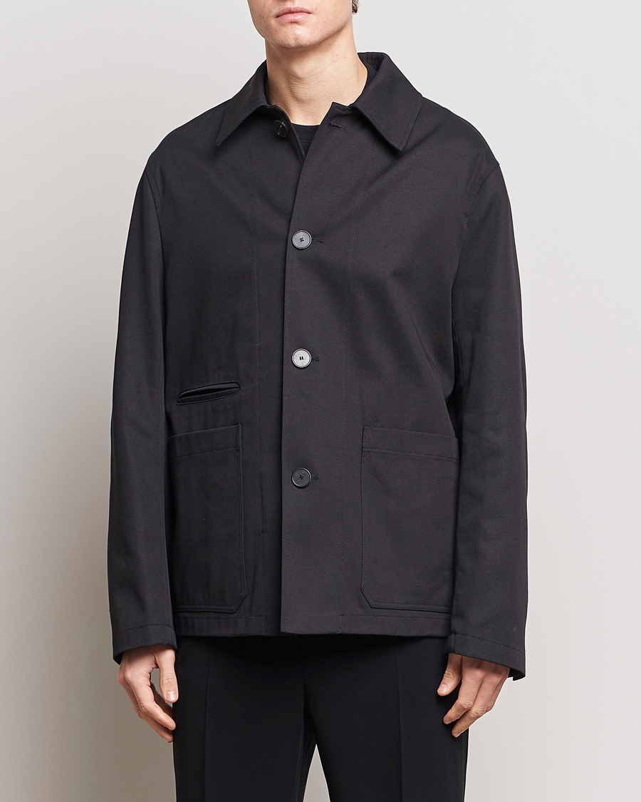 Uomini | Giacche | Lanvin | Cotton Work Jacket Black