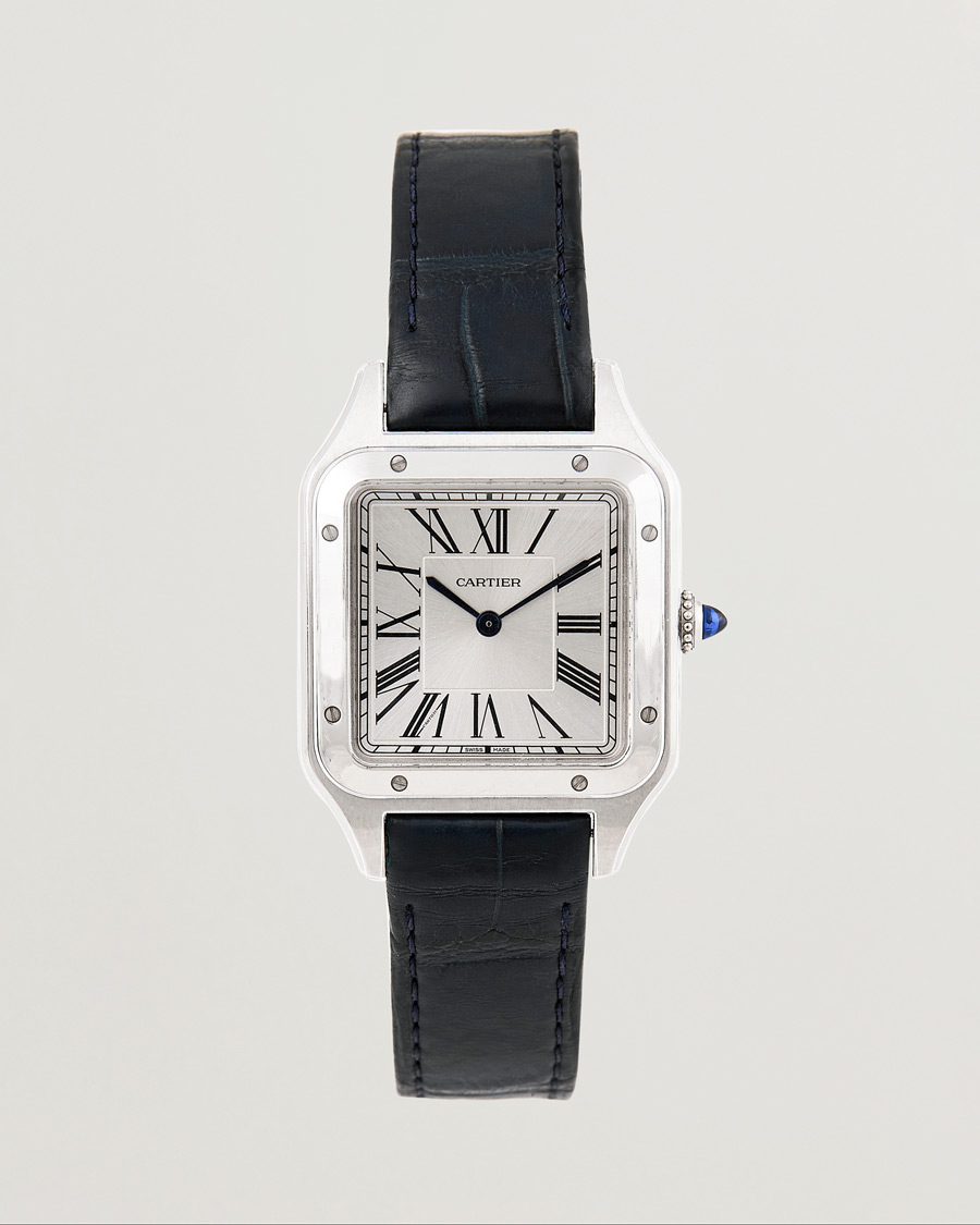 Uomini | Cartier Pre-Owned Santos Dumont WSSA0022 Silver | Cartier Pre-Owned | Santos Dumont WSSA0022 Silver