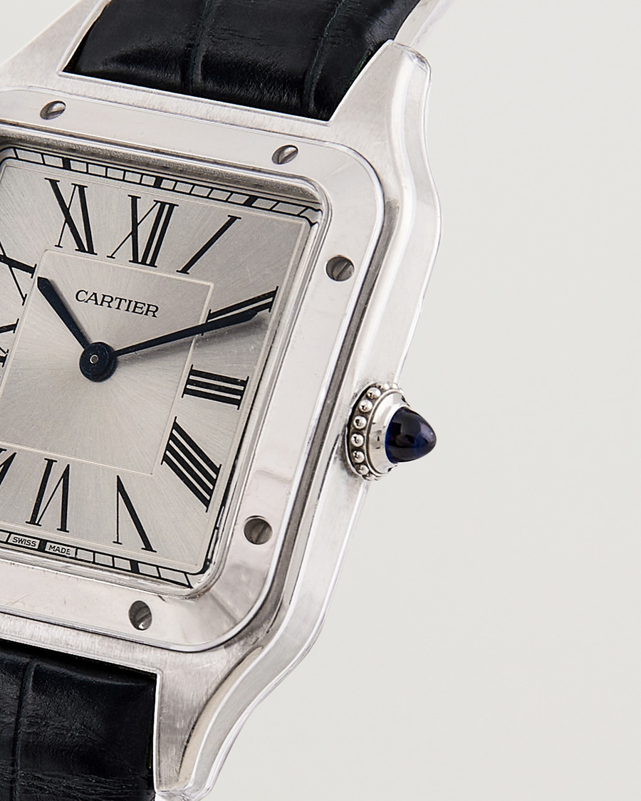 Uomini | Cartier Pre-Owned Santos Dumont WSSA0022 Silver | Cartier Pre-Owned | Santos Dumont WSSA0022 Silver