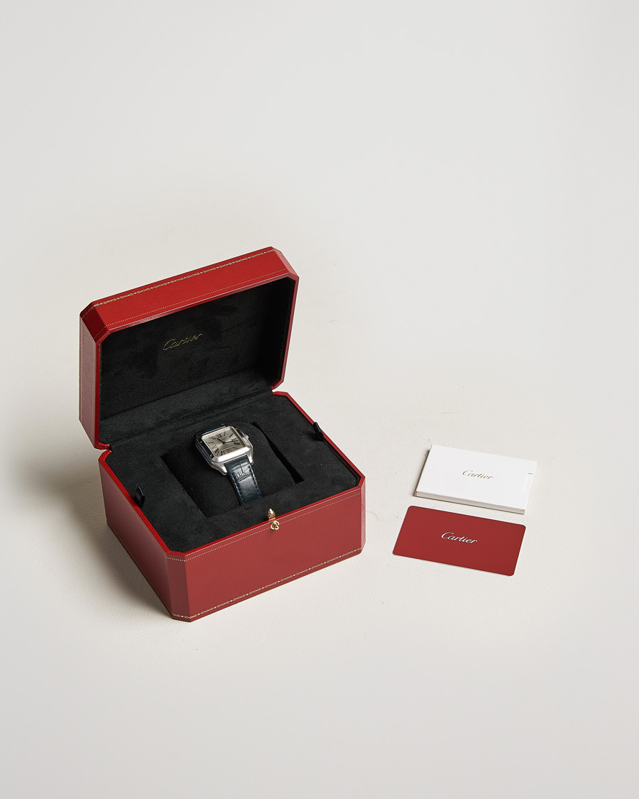 Uomini | Cartier Pre-Owned Santos Dumont WSSA0022 Silver | Cartier Pre-Owned | Santos Dumont WSSA0022 Silver
