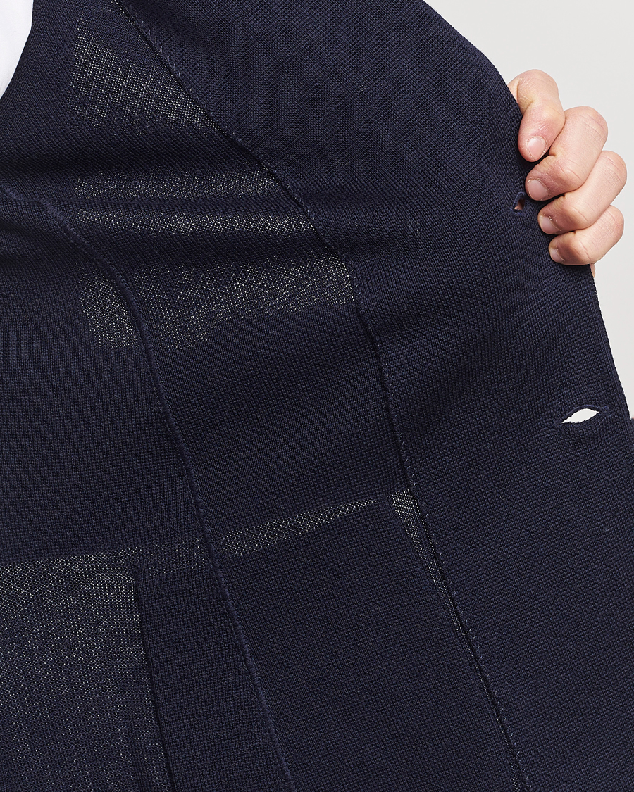 Uomini | Blazers | Lardini | Knitted Wool Blazer Navy
