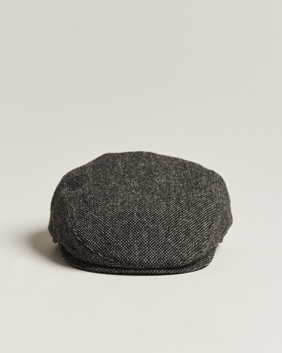 Uomini | Cappelli & Berretti | Wigéns | Ivy Slim Donegal Wool Dark Grey