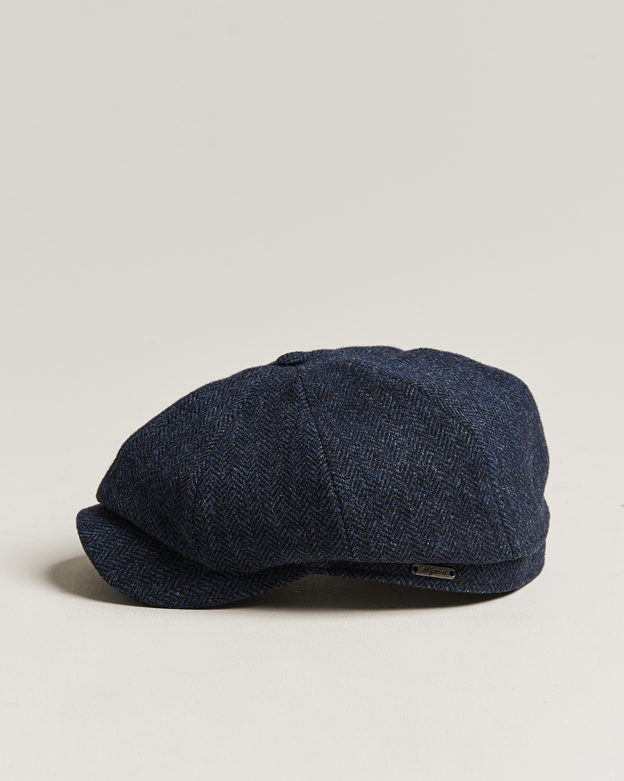 Uomini | Cappelli & Berretti | Wigéns | Newsboy Classic Shetland Wool Navy