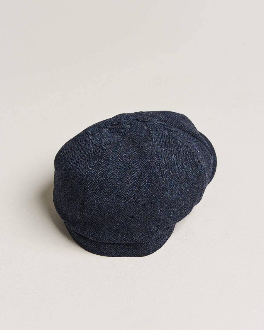 Uomini | Cappelli & Berretti | Wigéns | Newsboy Classic Shetland Wool Navy