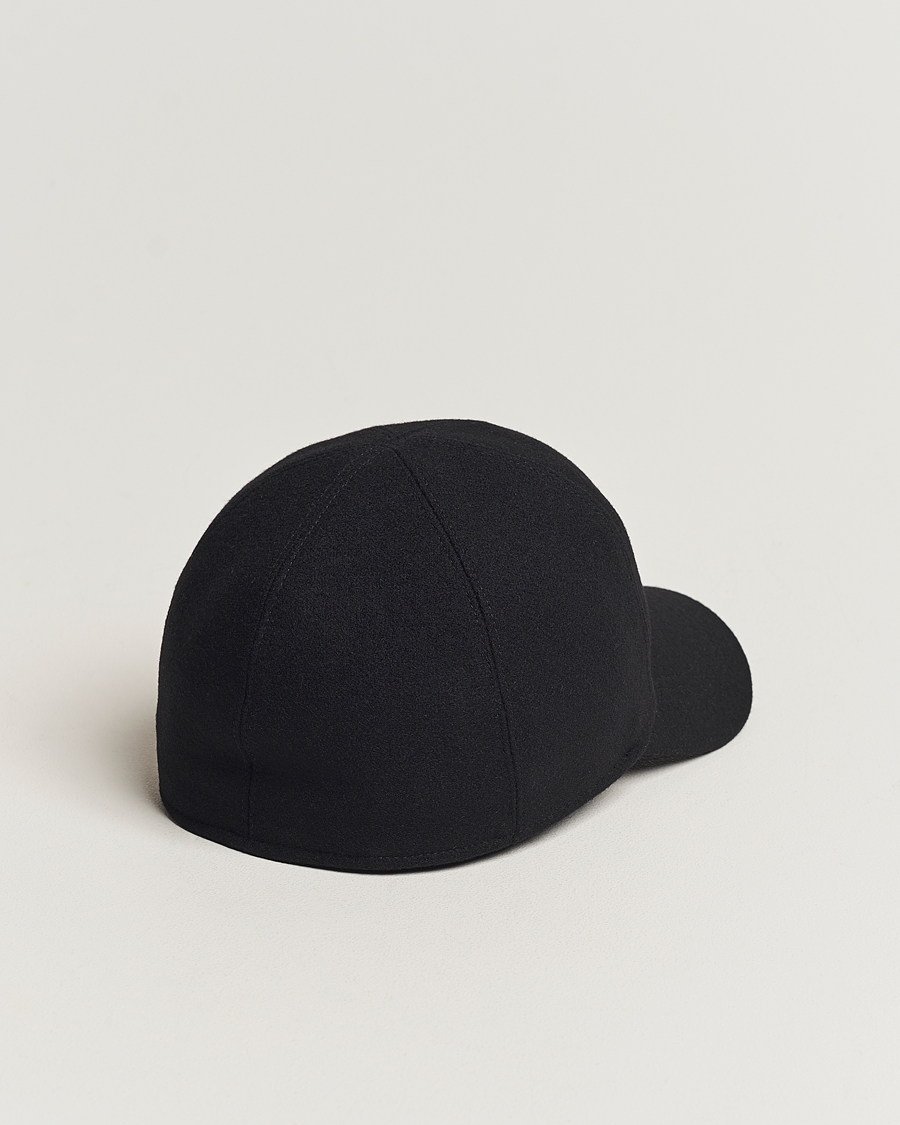 Uomini | Cappelli & Berretti | Wigéns | Baseball Classic Melton Wool Black