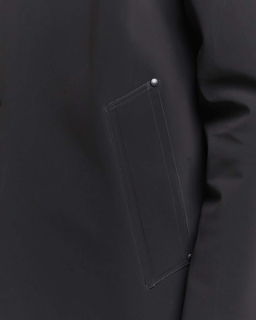 Uomini | Giacche | Stutterheim | Stockholm Raincoat Suede Black