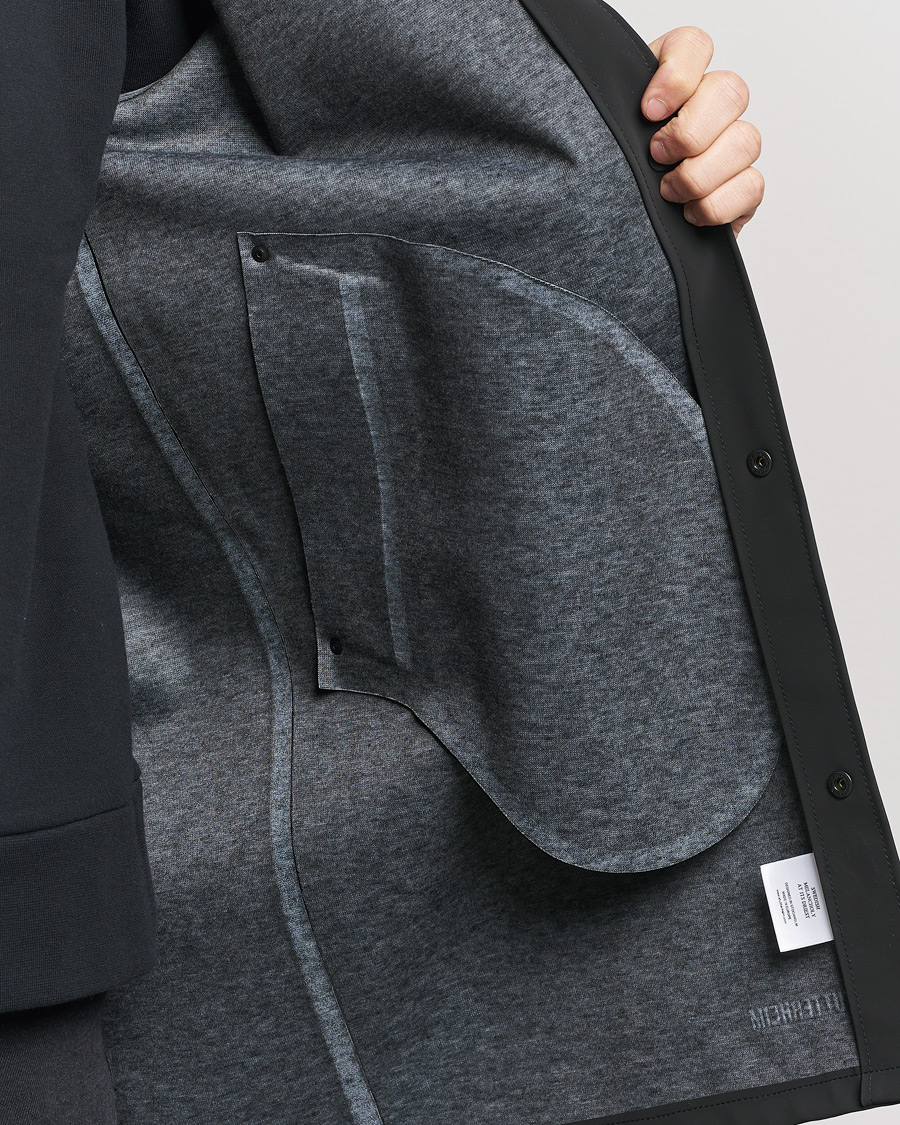 Uomini | Giacche | Stutterheim | Stockholm Raincoat Suede Black