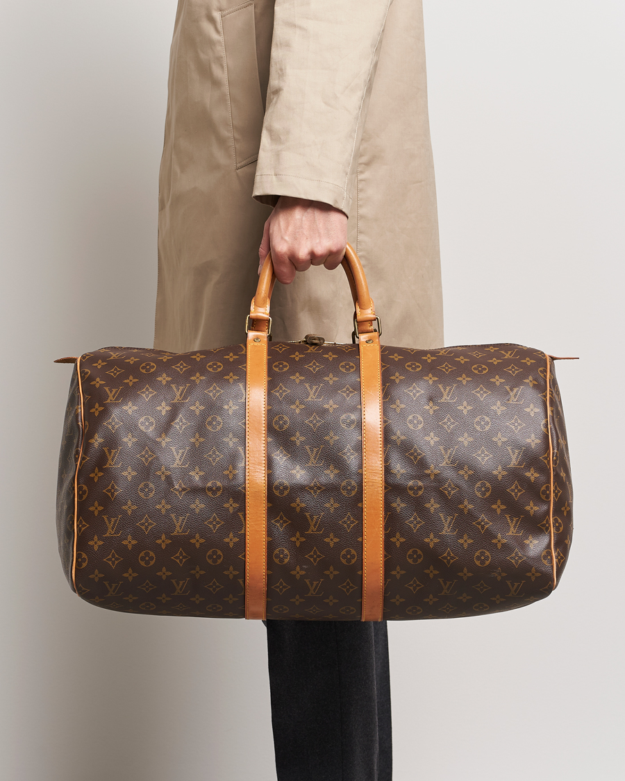 Uomini | Louis Vuitton Pre-Owned Keepall 55 Bag Monogram  | Louis Vuitton Pre-Owned | Keepall 55 Bag Monogram 