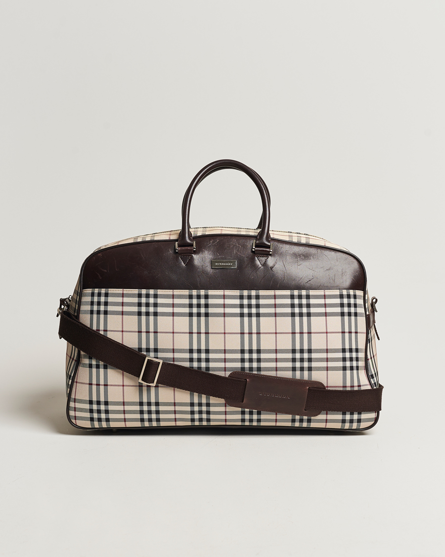 Uomini | Burberry Pre-Owned Travel Bag House Check | Burberry Pre-Owned | Travel Bag House Check
