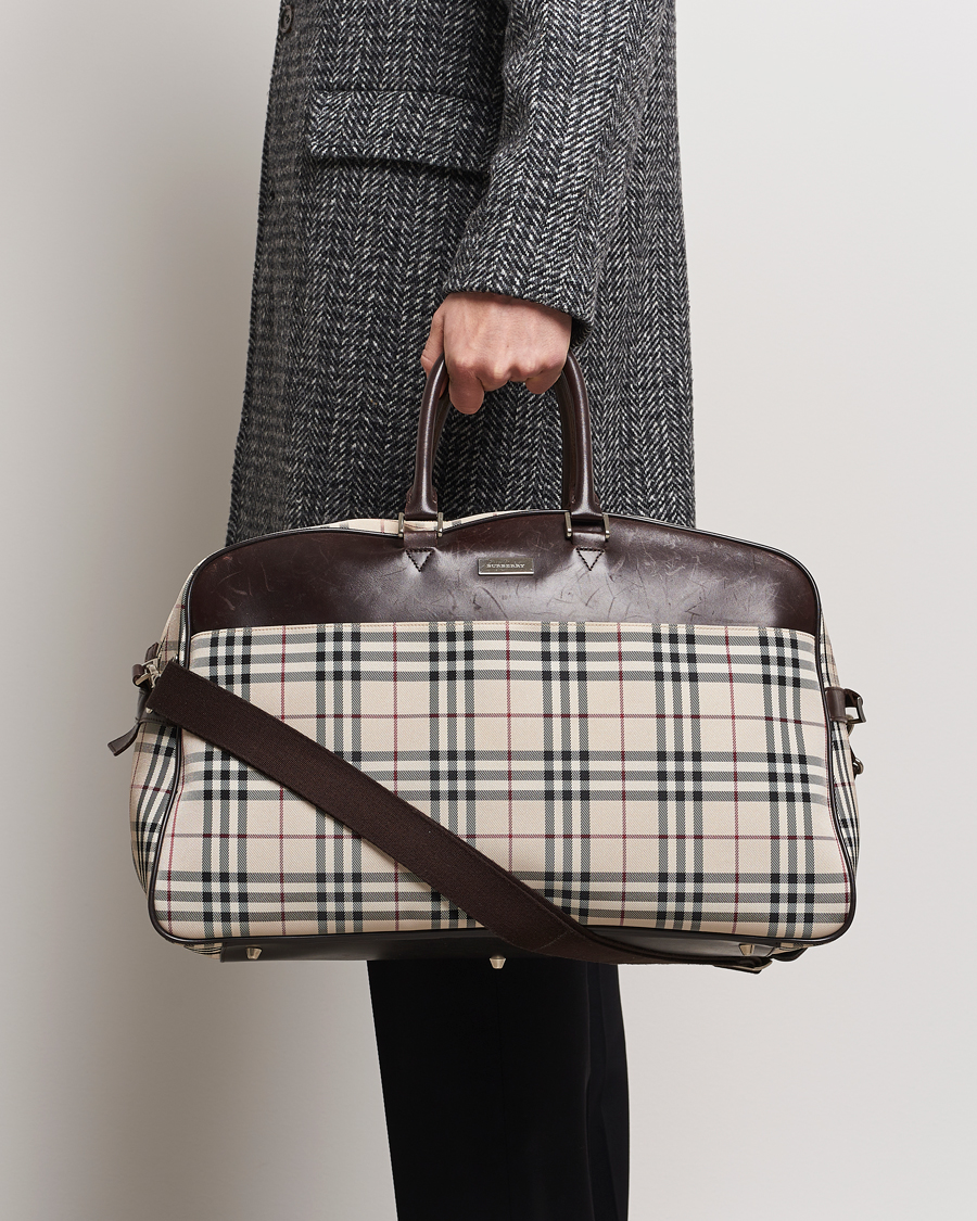 Uomini | Burberry Pre-Owned Travel Bag House Check | Burberry Pre-Owned | Travel Bag House Check