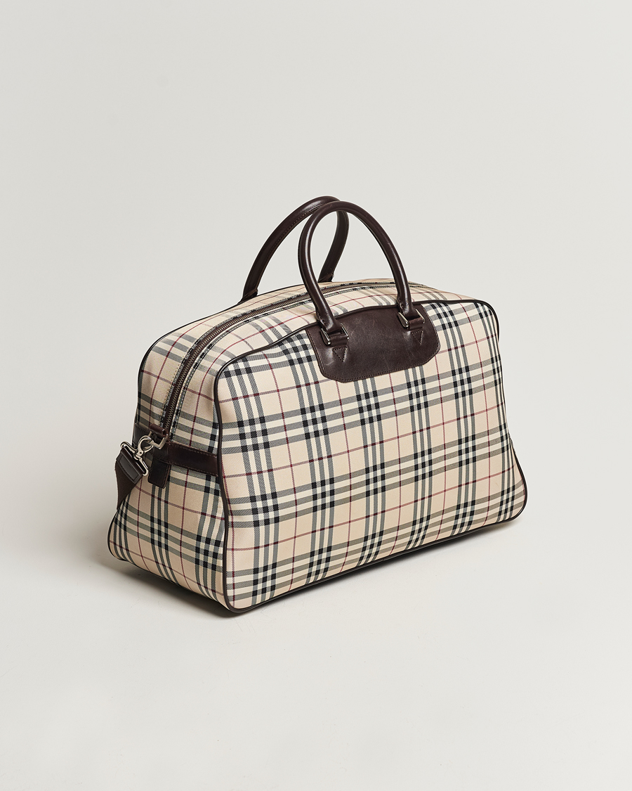 Uomini | Burberry Pre-Owned Travel Bag House Check | Burberry Pre-Owned | Travel Bag House Check
