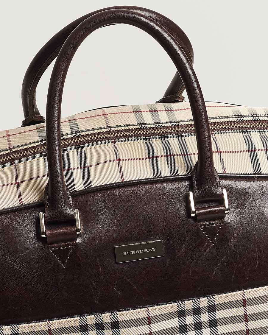 Uomini | Burberry Pre-Owned Travel Bag House Check | Burberry Pre-Owned | Travel Bag House Check