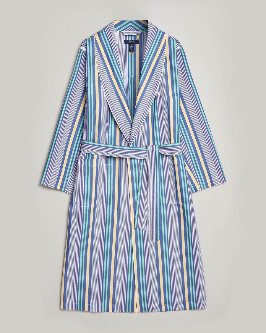 Uomini | Accappatoi & Pigiami | Polo Ralph Lauren | Oxford Striped Robe Blue/White
