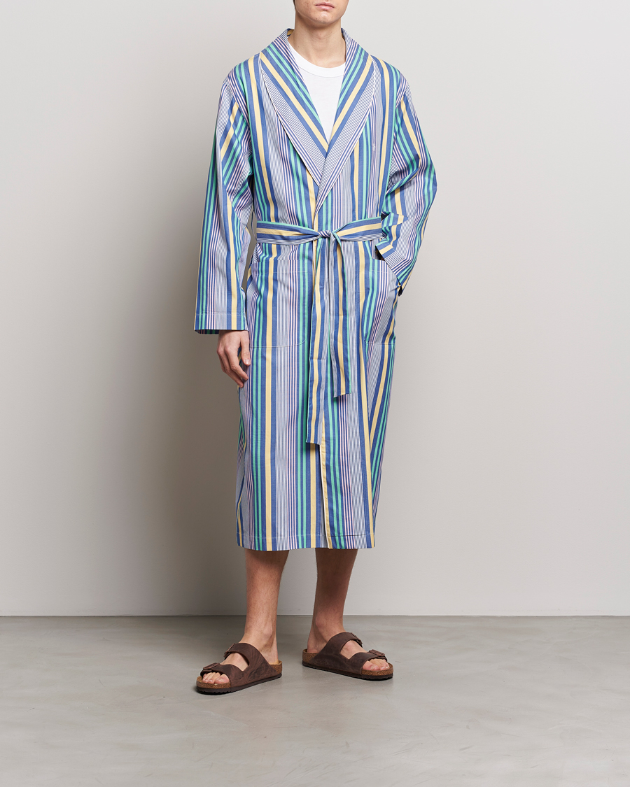 Uomini | Accappatoi & Pigiami | Polo Ralph Lauren | Oxford Striped Robe Blue/White