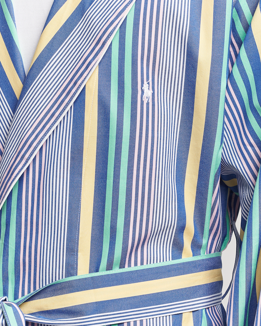 Uomini | Accappatoi & Pigiami | Polo Ralph Lauren | Oxford Striped Robe Blue/White