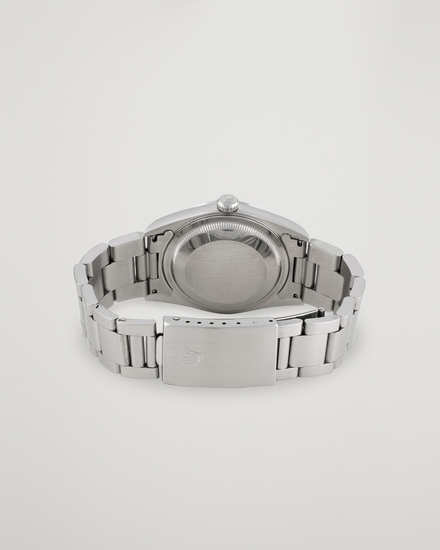Uomini | Rolex Pre-Owned Datejust 16200 Oyster Perpetual Steel White Silver | Rolex Pre-Owned | Datejust 16200 Oyster Perpetual Steel White Silver