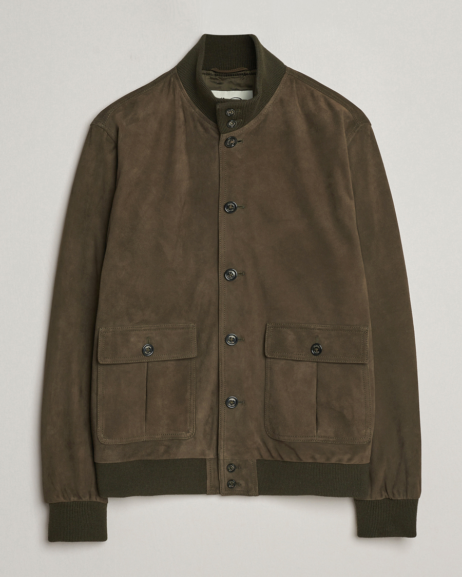 Uomini | Giacche | Valstar | Valstarino Suede Jacket Muschio