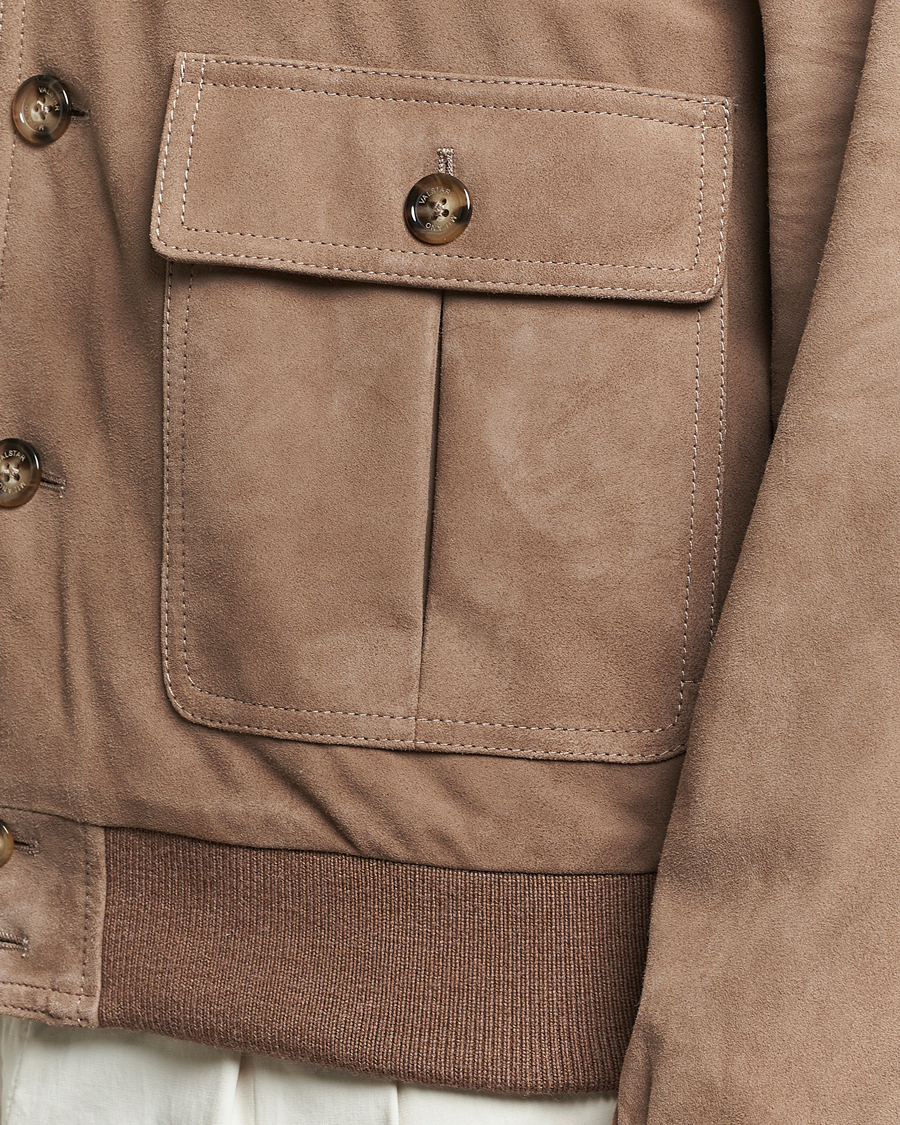 Uomini | Giacche | Valstar | Valstarino Suede Jacket Greige